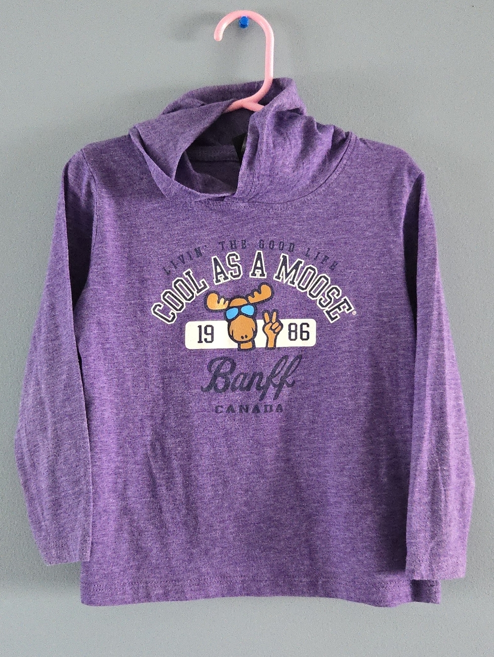 Kids Banff Hooded Long Sleeve Tee Size 4
